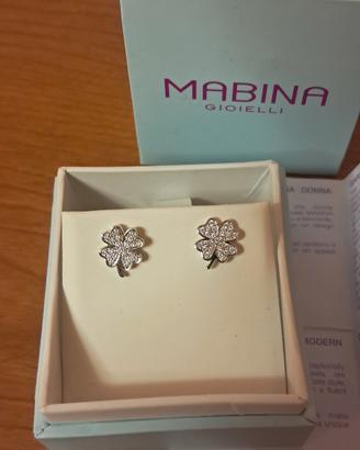 orecchini quadrifoglio Mabina