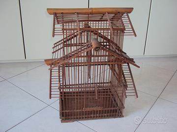 Voliera vintage in bambu'