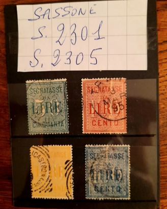Francobolli Regno segnatasse 1884-1903