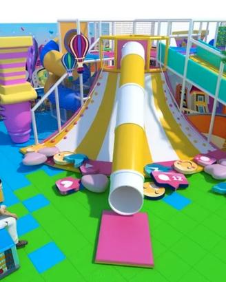 Gioco Vulcano Playground Arrampicata con Scivolo