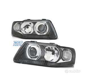 FARI AUDI A3 8L 00-03 LENTE FONDO NERO