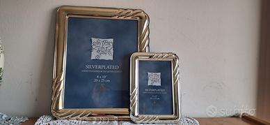 Set 2 Cornici Portafoto Silver Plated