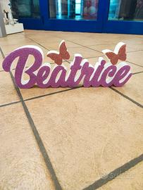 nome-scritta di polistirolo bello