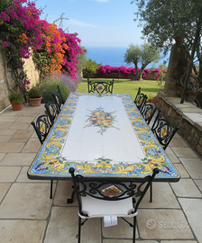 TAVOLO IN PIETRA LAVICA MIS. 200X100 CM. IN ITALIA