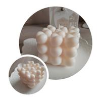 Candela Artigianale "Bubble Heart"-Fatta a Mano