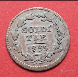 Coppia di Monete da 3 Soldi 1835 - Svizzera
