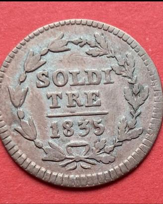 Coppia di Monete da 3 Soldi 1835 - Svizzera