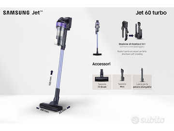Aspirapolvere Samsung Jet 60 turbo 150 senza filo