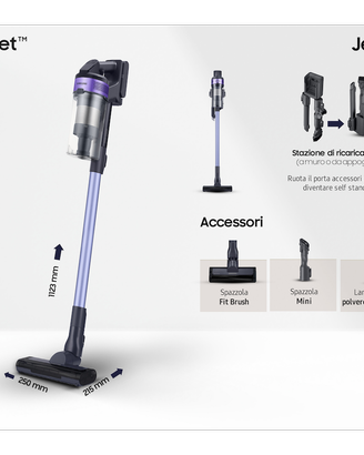 Aspirapolvere Samsung Jet 60 turbo 150 senza filo