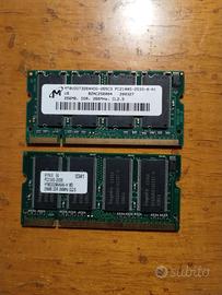 256 MB DDR PC2100 266 MHz SODIMM notebook memory