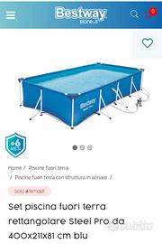 Piscina Bestway steel Pro 400x211x81 cm
