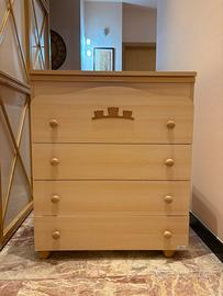 Fasciatoio in Legno Chiaro con Vaschetta Integrata