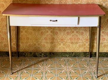 Tavolo Anni '50 Formica Rossa - Da Restaurare