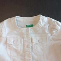 Giubbino in jeans bianco 