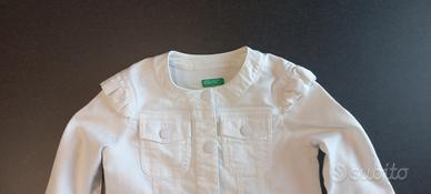 Giubbino in jeans bianco 