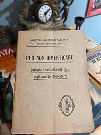 Opuscolo di propaganda partito nazionale fascista