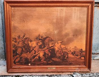 Quadro battaglia con targhetta
