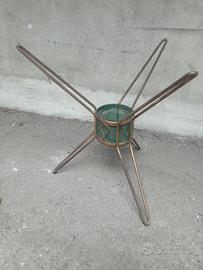 Base per tavolino vintage ottone