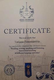 Lezioni di russo per bambini