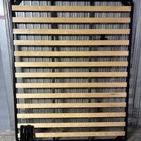 Rete matrimoniale a doghe con doppia barra central