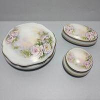 Set di 3 Scatoline Limoges France Porcellana