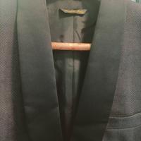 smoking pura lana vergine, grigio e nero TG 54