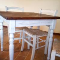 Set tavolo e sedie shabby chic