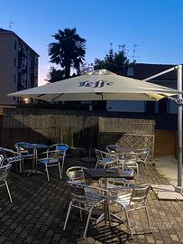 Ombrelloni 3x3 braccio laterale