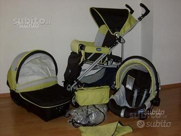 Navicella e ovetto del TRIO CHICCO colore Verde