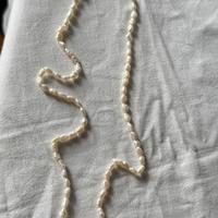 Collana perle barocche perle di riso vintage