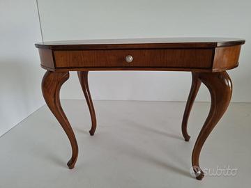 Scrittoio a fagiolo in legno lucidato