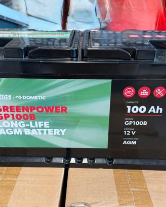 Batteria NDS Dometic 100Ah Agm per Camper