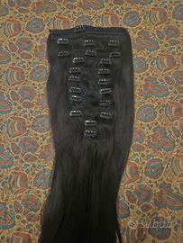 Extensions capelli naturali castano scuro