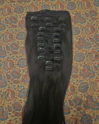 Extensions capelli naturali castano scuro