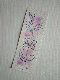 segnalibro dipinto a mano 