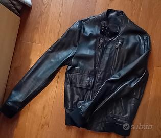 giacca pelle uomo David Mayer