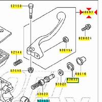 Leva freno ant Kawasaki KX125 460921186