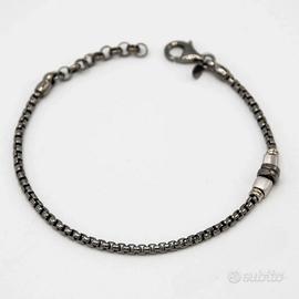 Bracciale uomo in argento 925 E.604