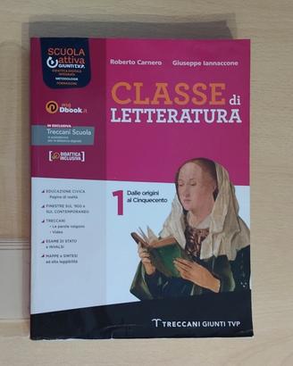 Libro Letteratura 1 Carnero-Iannaccone - Nuovo