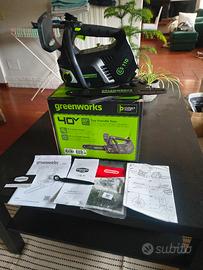 Motosega Greenworks potatura 40v lama 25 cm