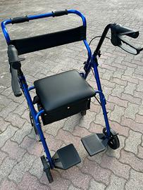 Deambulatore - Rollator in alluminio 2 in 1