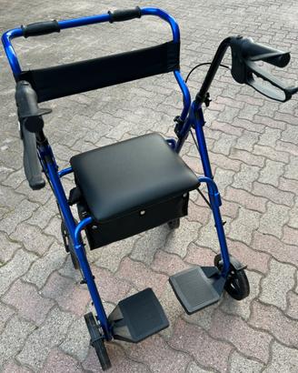 Deambulatore - Rollator in alluminio 2 in 1