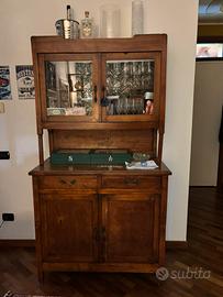 Credenza doppio corpo con vetrinetta