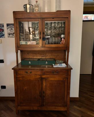 Credenza doppio corpo con vetrinetta
