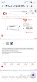Tavolino Florence Knoll