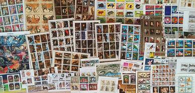 box 800 francobolli foglietti diversi differenti S