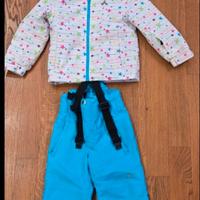 Lotto tute da scii e giacca neve bambina