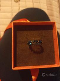 Anello Swarovski e argento