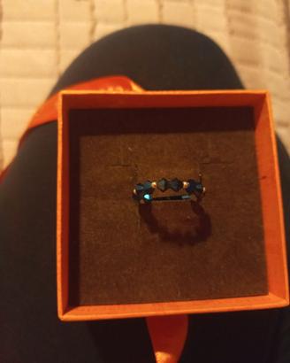 Anello Swarovski e argento