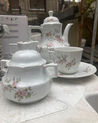 Servizio da the porcellana tedesca vintage